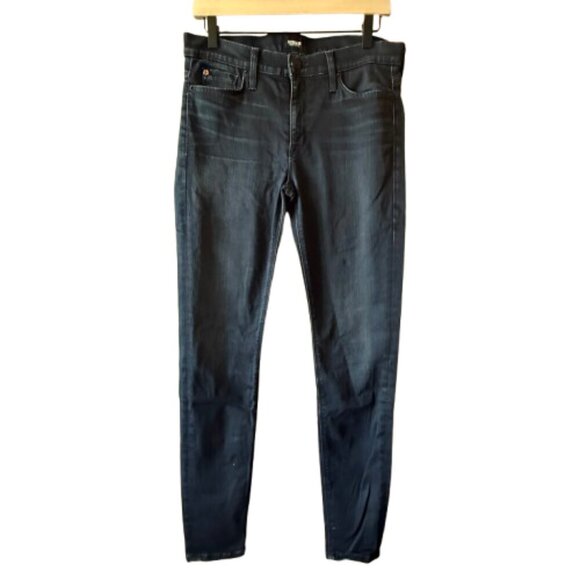 Women's 29 Hudson Nico Mid-Rise Super Skinny Jeans Dark Wash Stretchy - Picture 1 of 10